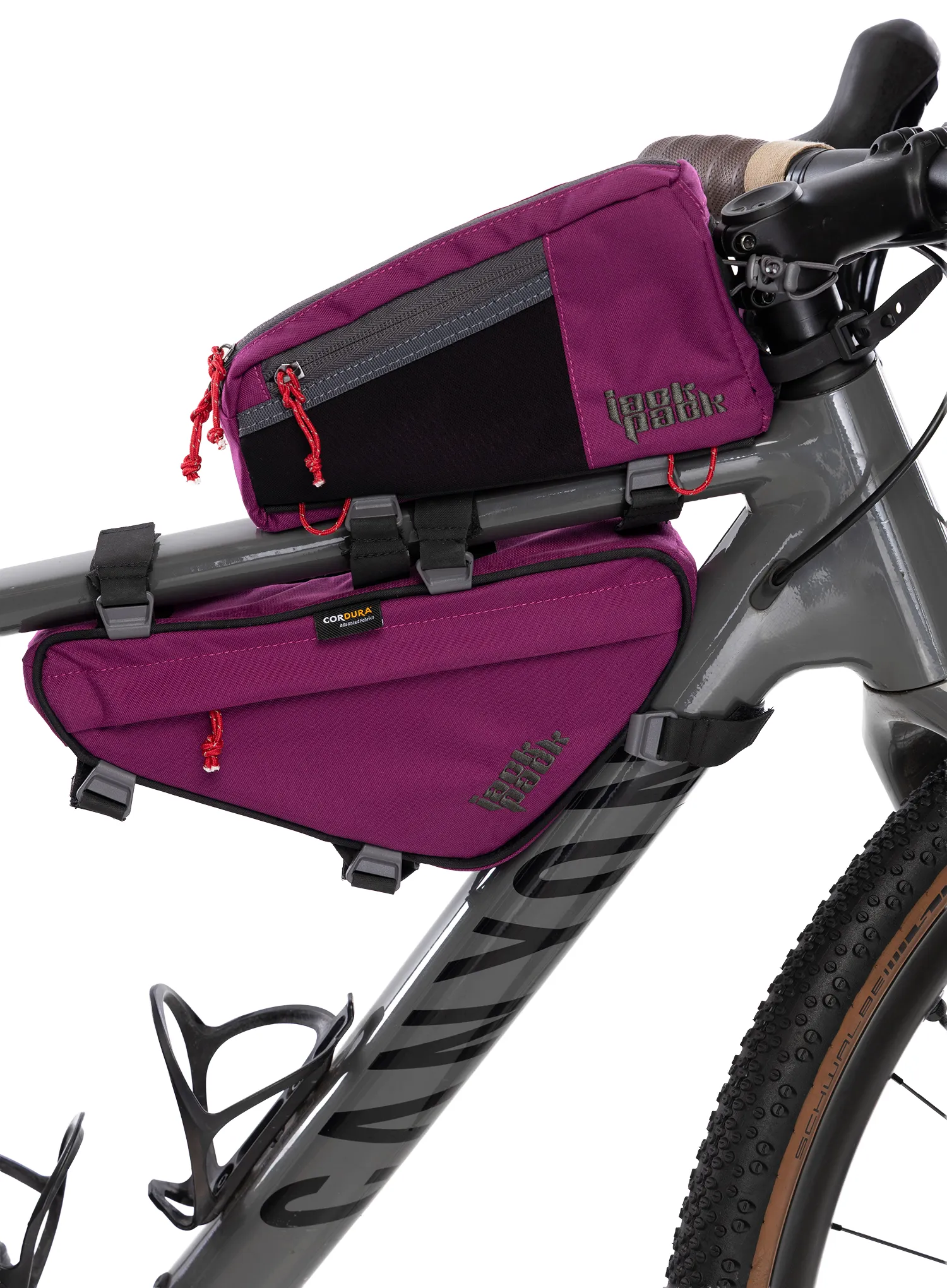 Сумка на раму велосипеда Jack Pack Płetwa RGB - violet