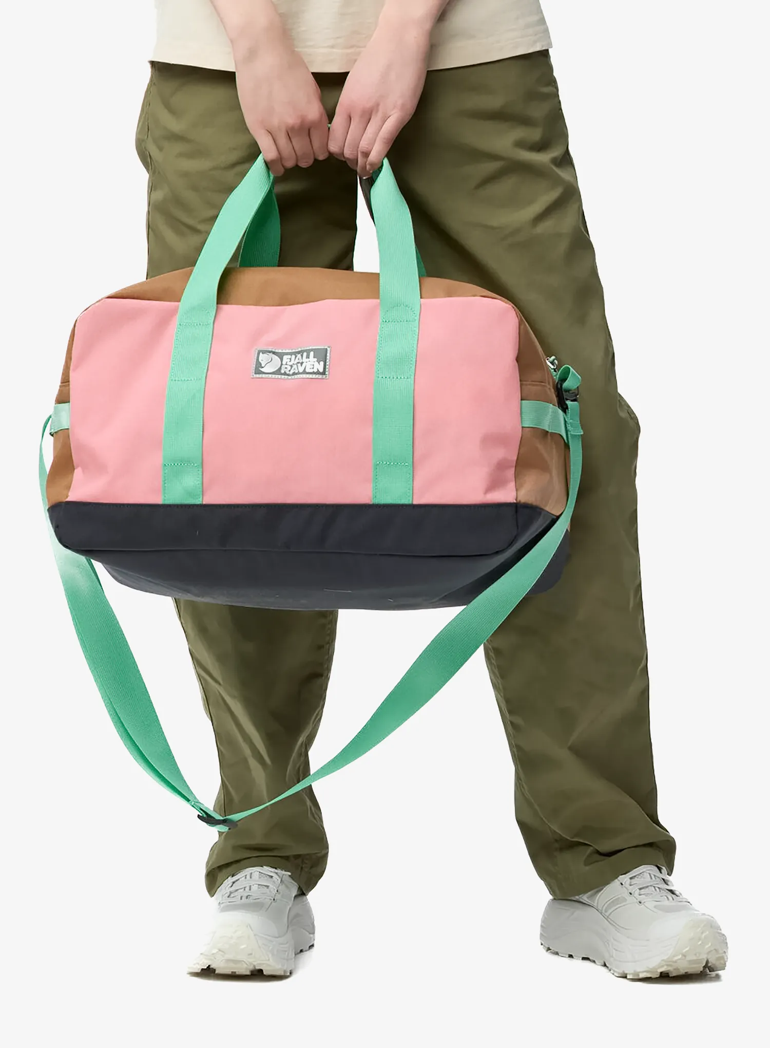 Сумка для подорожей Fjallraven Vardag Duffel 33 - poppy pink/khaki dust