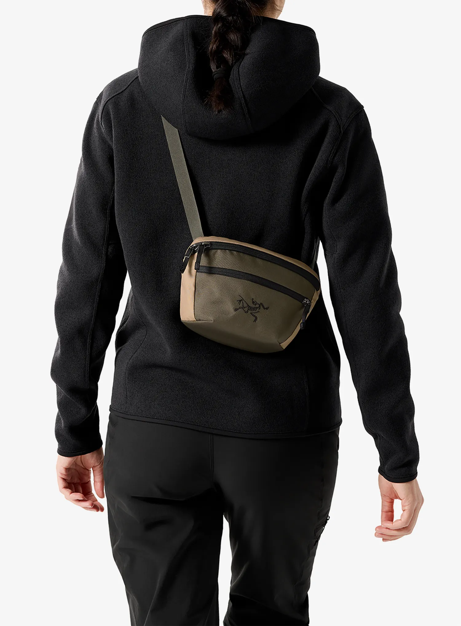 Сумочка поясна Arcteryx Mantis 1 Waist Pack - tatsu/canvas/black