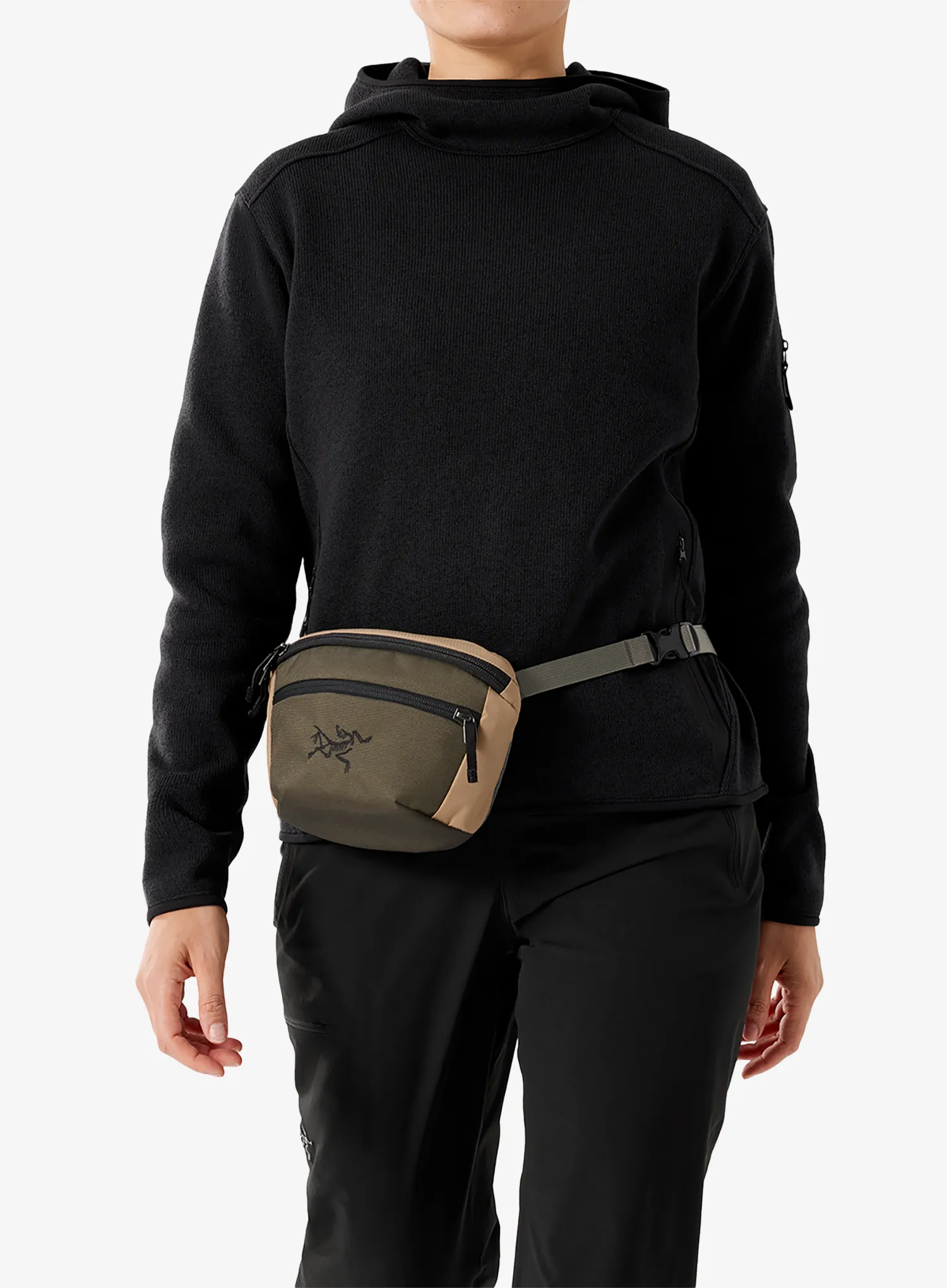 Сумочка поясна Arcteryx Mantis 1 Waist Pack - tatsu/canvas/black