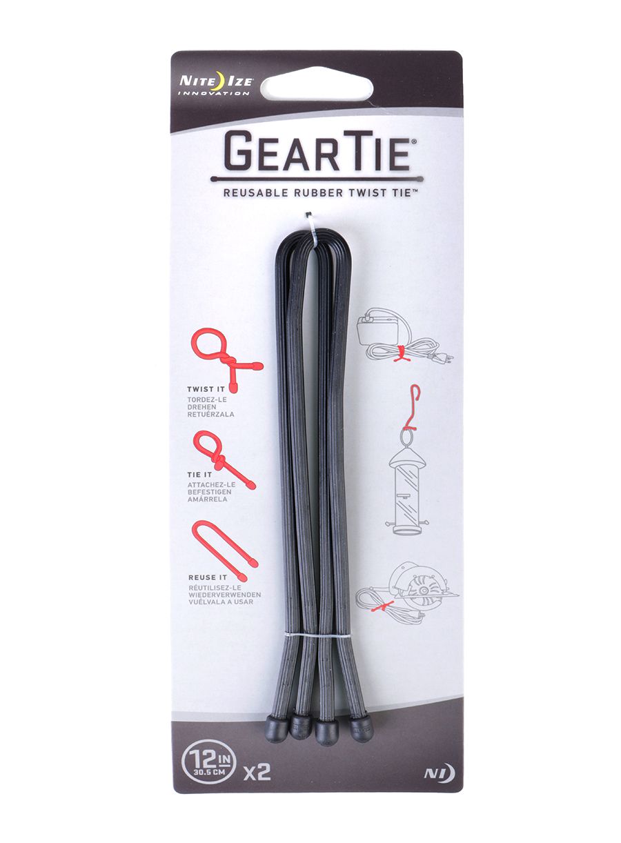 Троки Nite Ize Gear Tie 12 - 2Pack - black