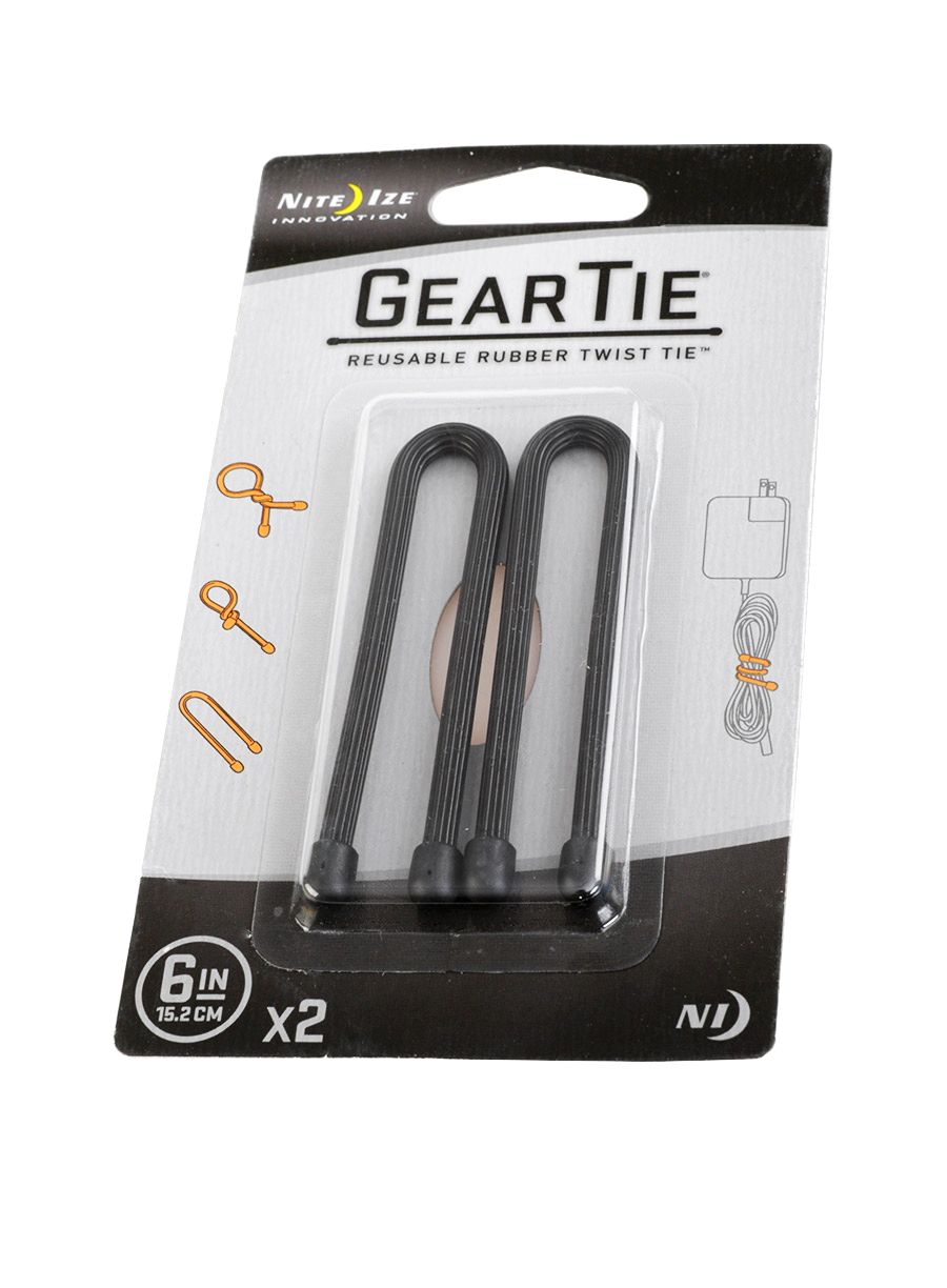 Троки Nite Ize Gear Tie 6 - 2Pack - black