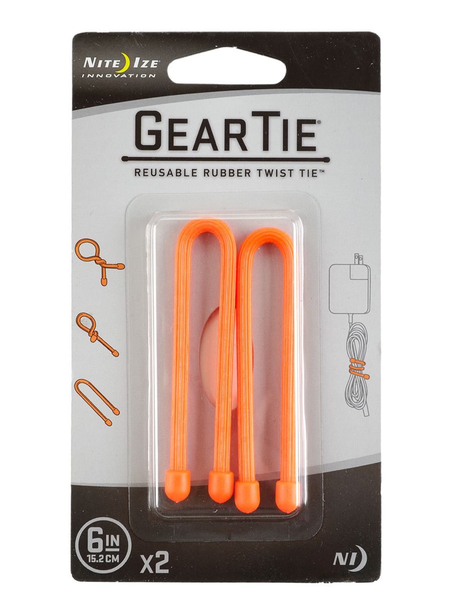 Троки Nite Ize Gear Tie 6 - 2Pack - orange