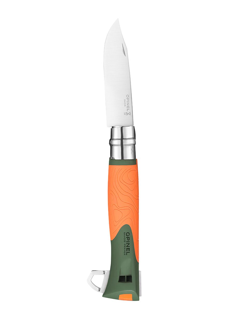 Ніж туристичний Opinel No.12 Explore - khaki/orange