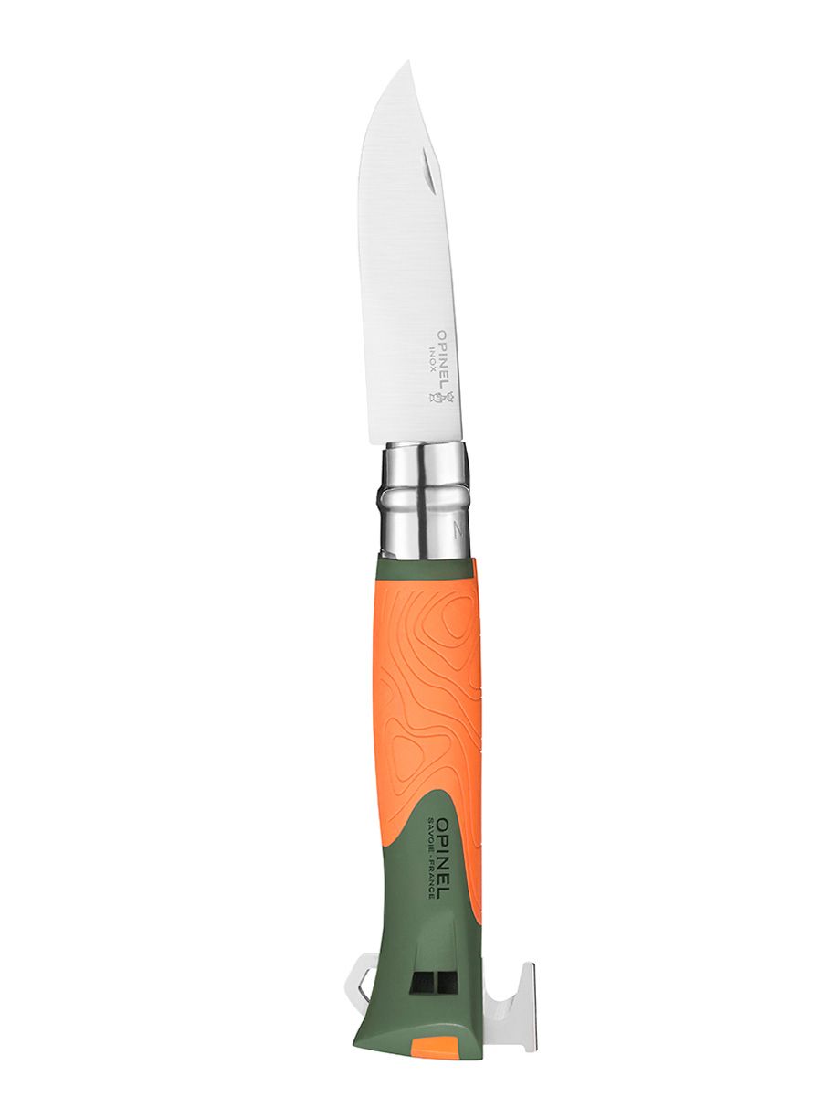 Ніж туристичний Opinel No.12 Explore - khaki/orange