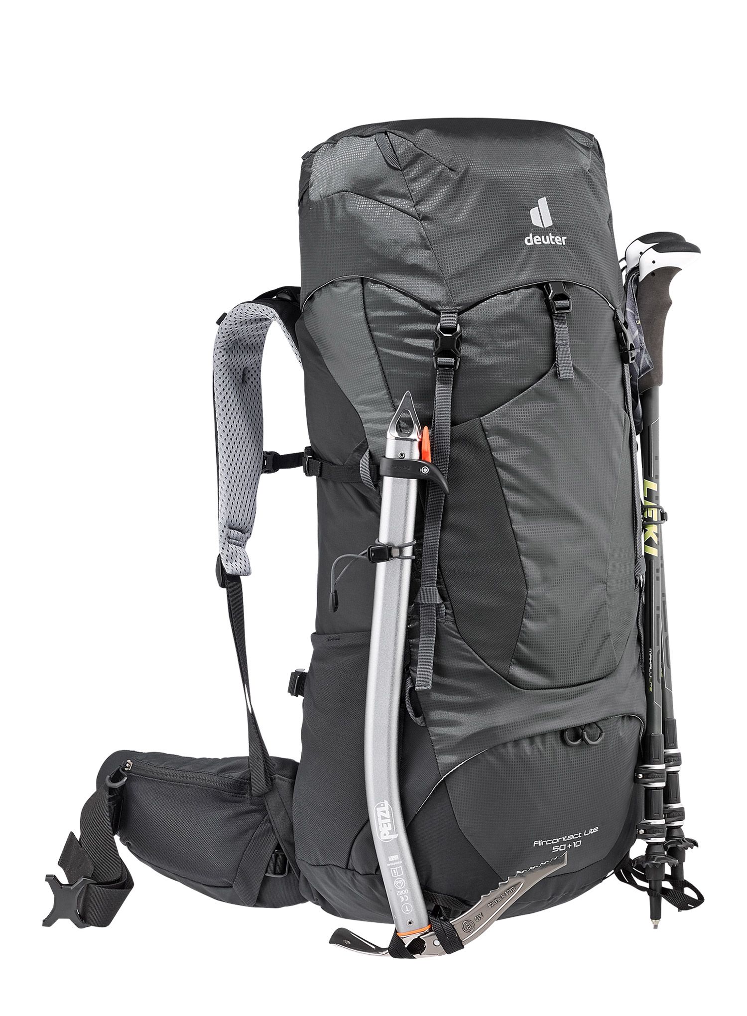 Рюкзак туристичний Deuter Aircontact Lite 50 + 10 - black/graphite