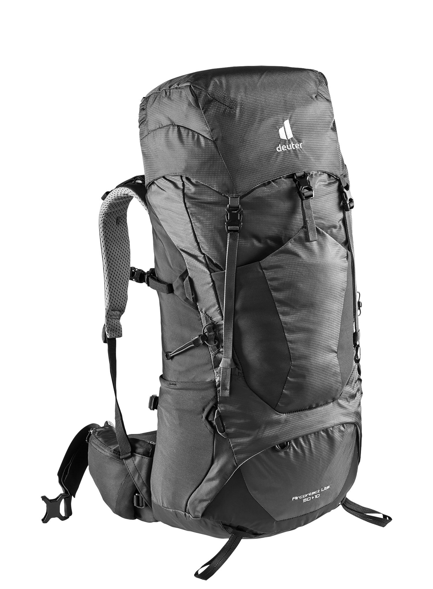 Рюкзак туристичний Deuter Aircontact Lite 50 + 10 - black/graphite