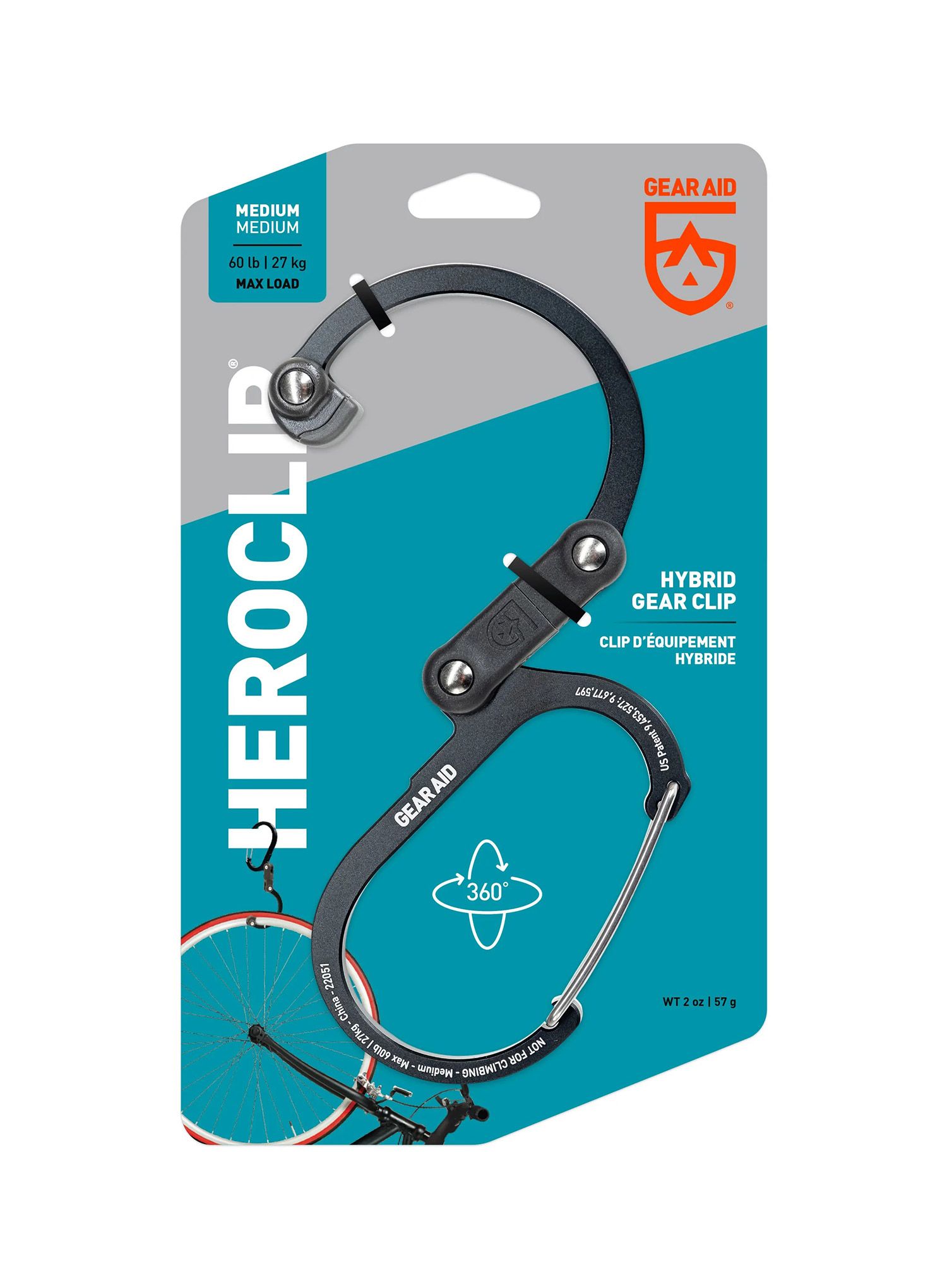 Тримач Gear Aid Heroclip Medium - stealth black