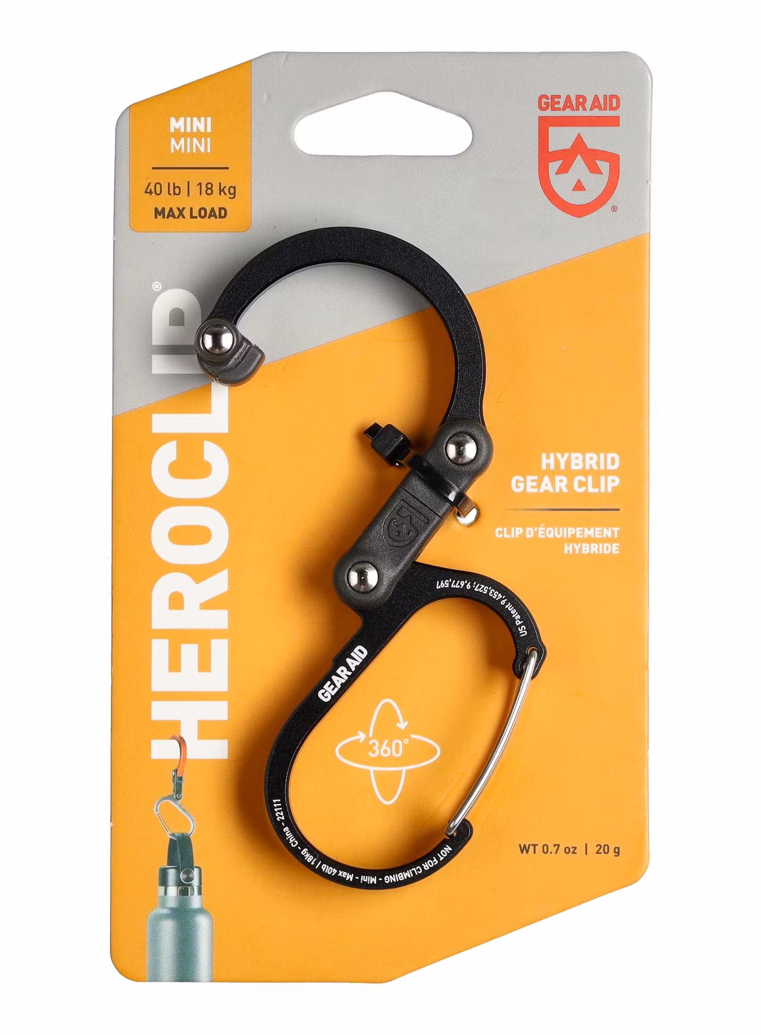 Тримач Gear Aid Heroclip Mini - stealth black