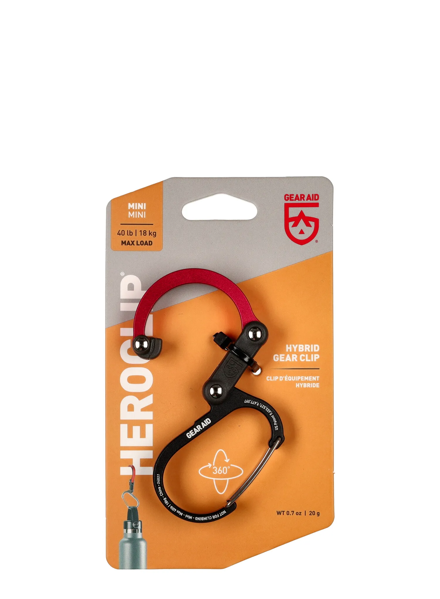 Тримач GearAid Heroclip Mini - black/red