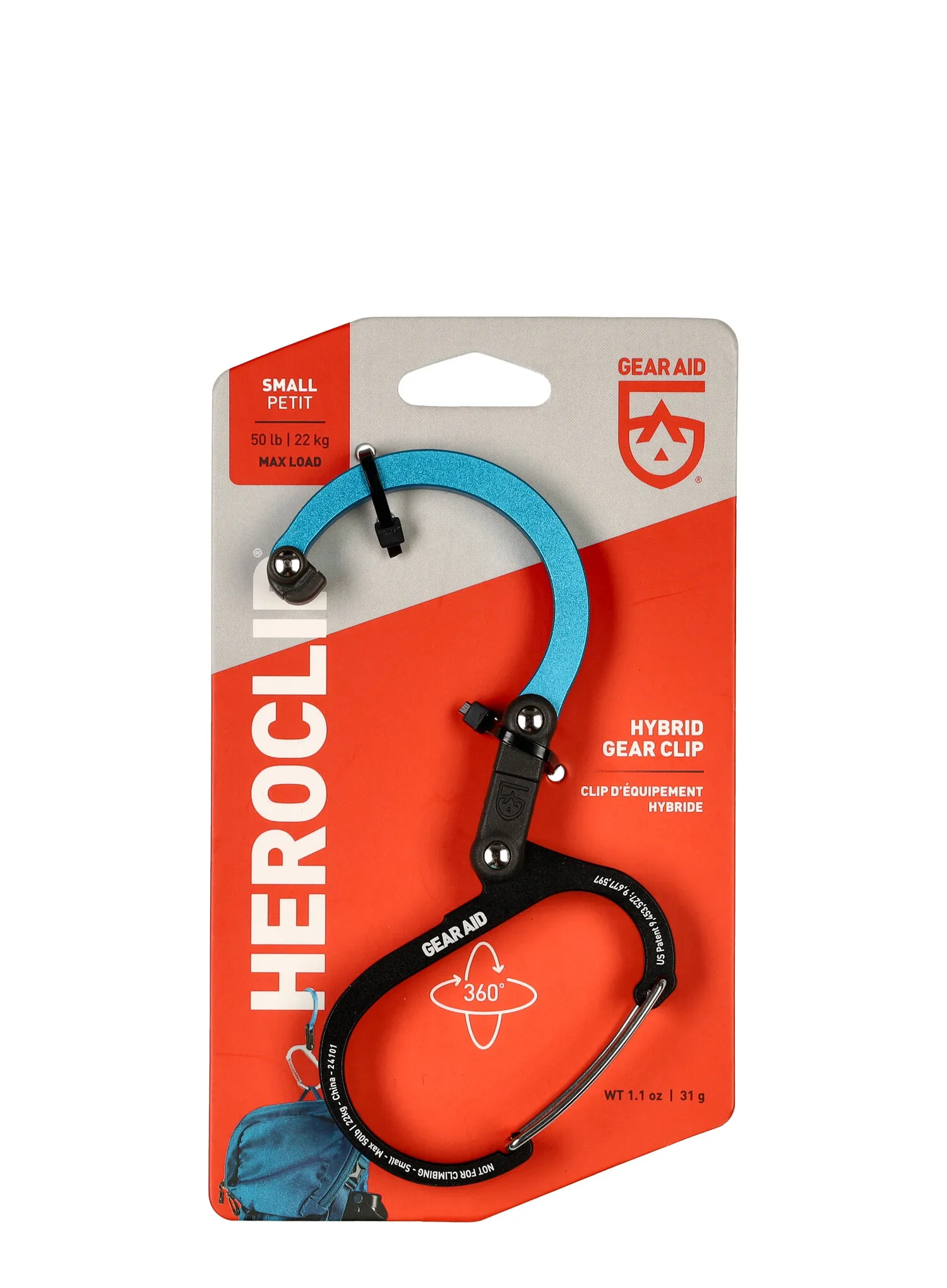 Тримач GearAid Heroclip Small  - black/blue