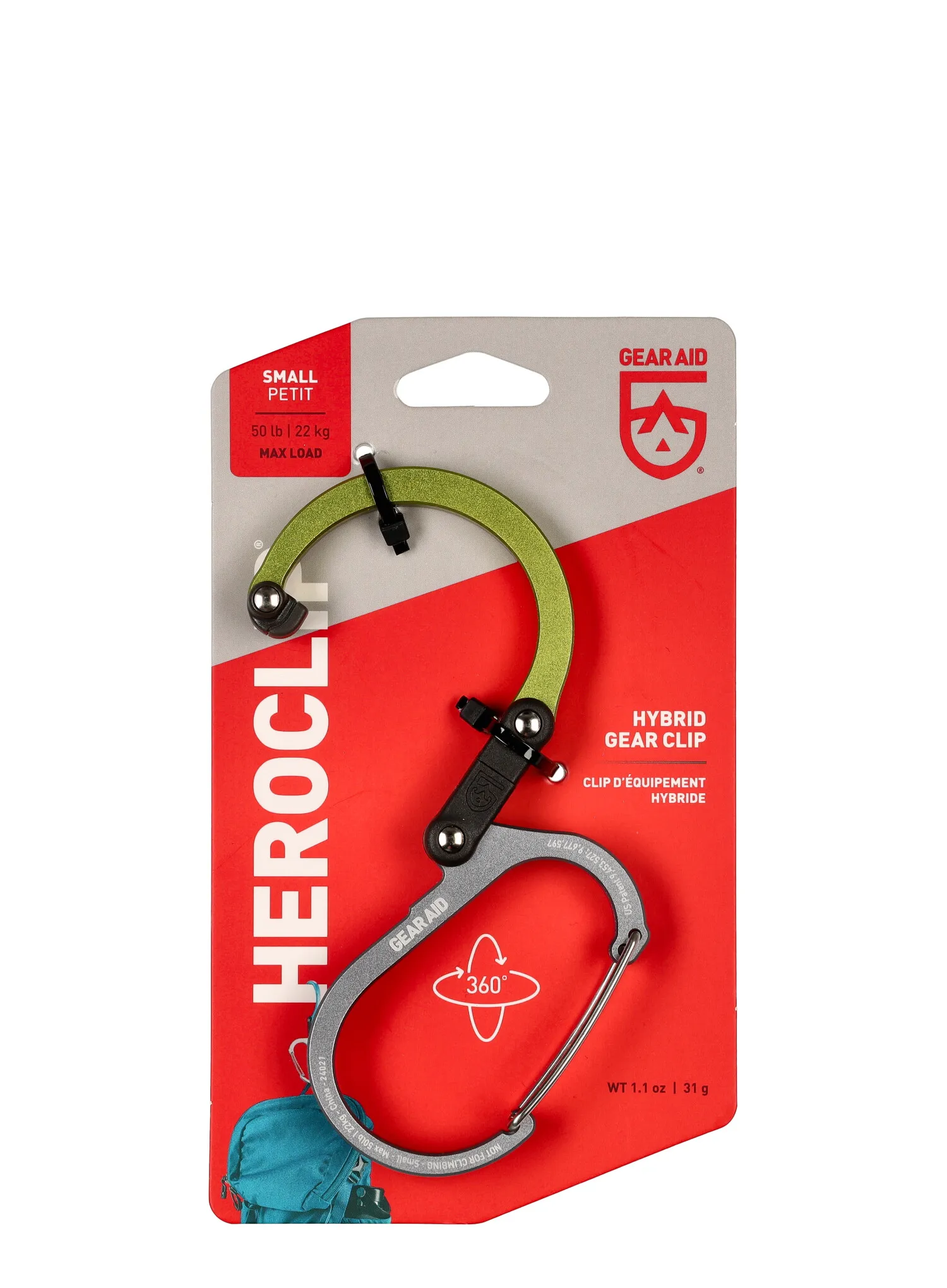 Тримач GearAid Heroclip Small  - nav green