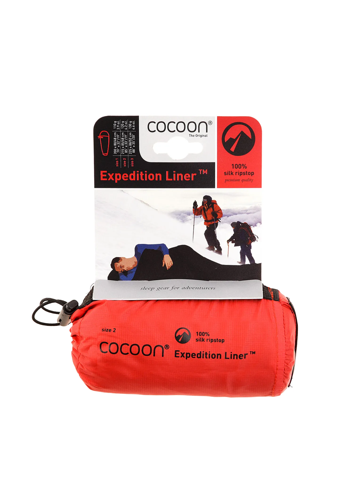 Вкладка для спальника Cocoon Expedition Liner - black