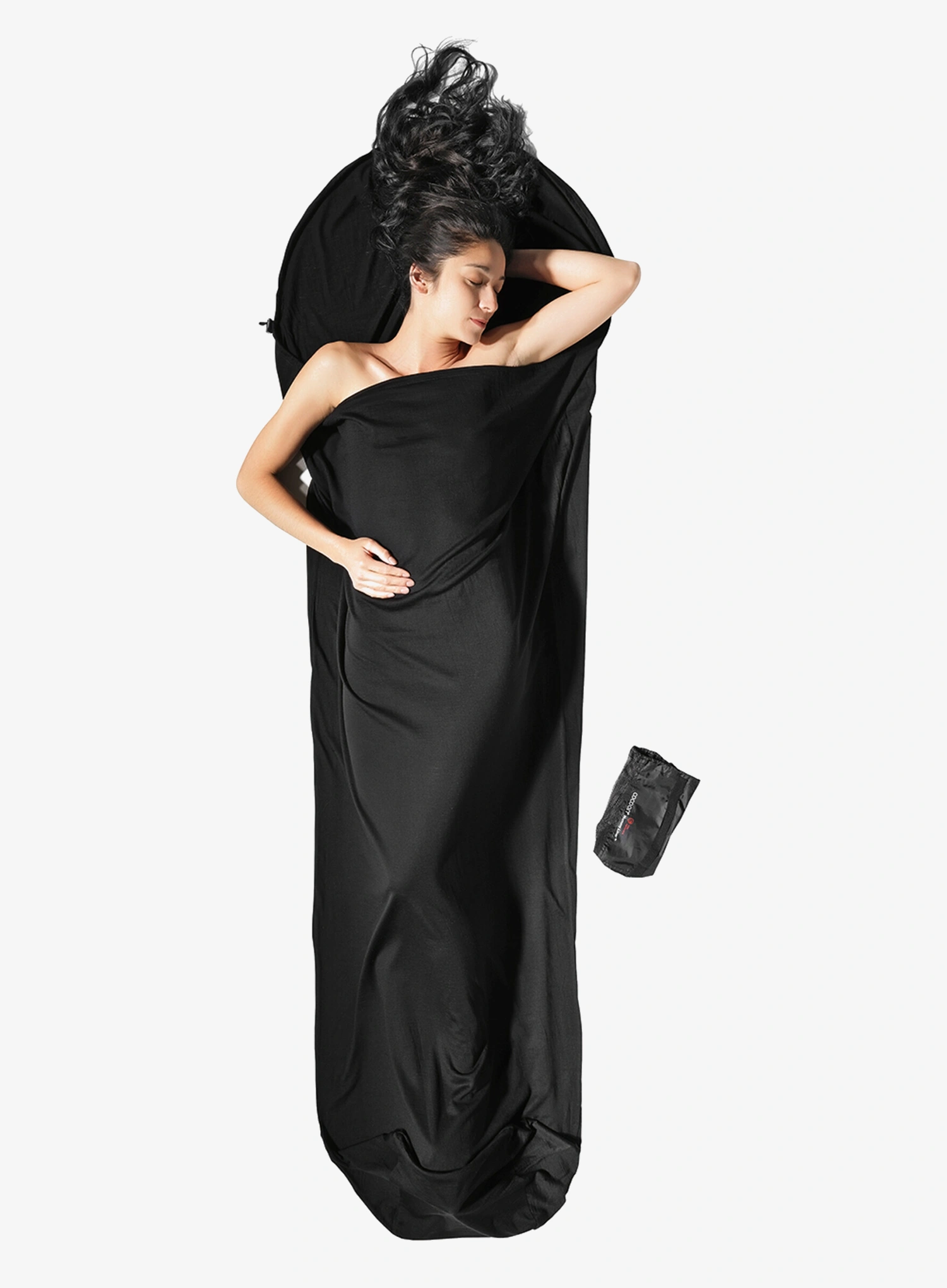 Вкладка для спальника Cocoon MummyLiner - Merino Wool - black