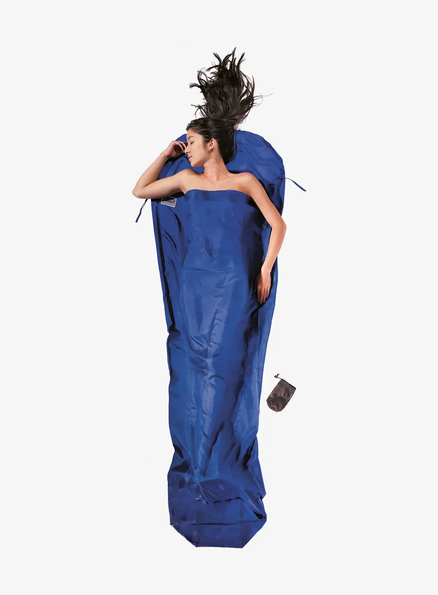 Вкладка для спальника Cocoon MummyLiner S - Silk - ultramarine blue