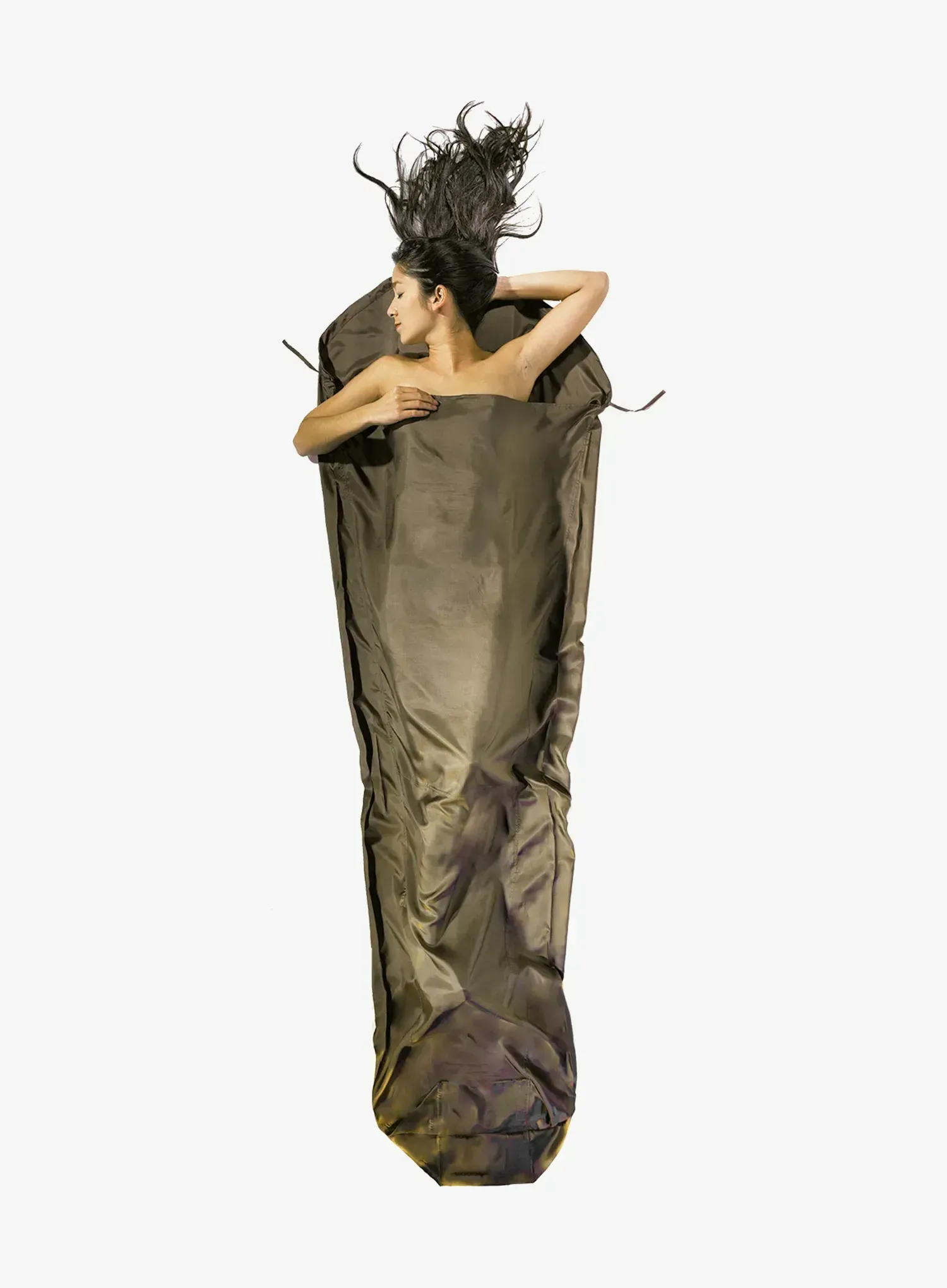 Вкладка для спальника Cocoon MummyLiner - Silk - muddy elephant