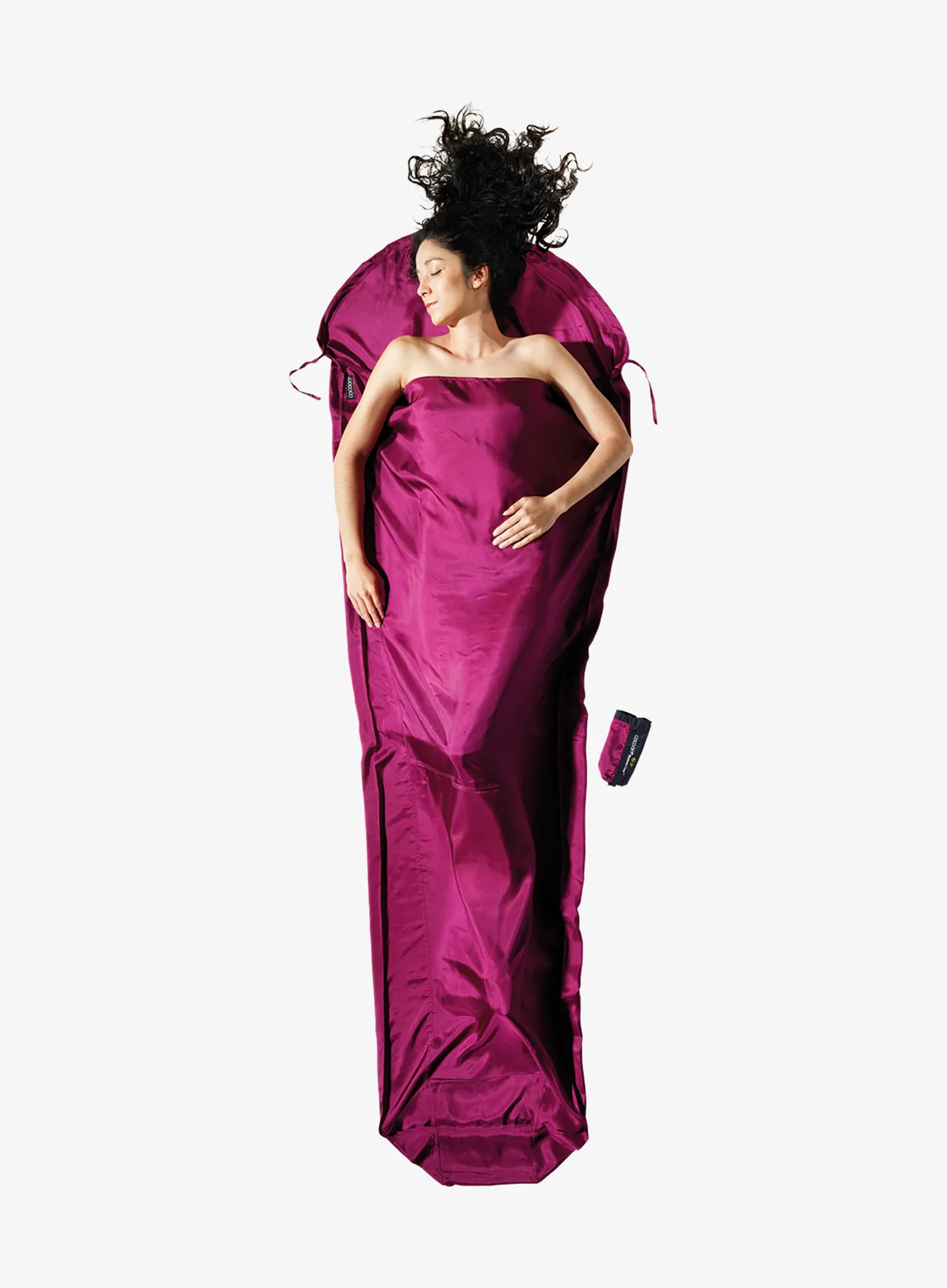 Вкладка для спальника Cocoon MummyLiner - Silk - mulberry red