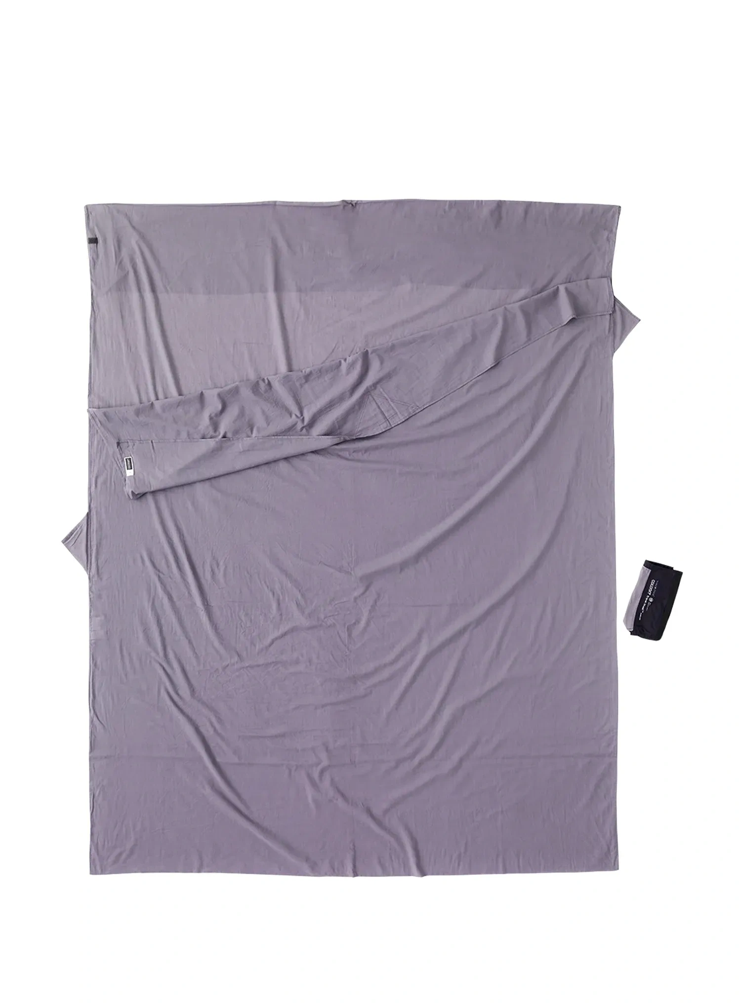 Вкладка для спальника Cocoon TravelSheet - Insect Shield - Double - Egyptian Cotton - elephant grey