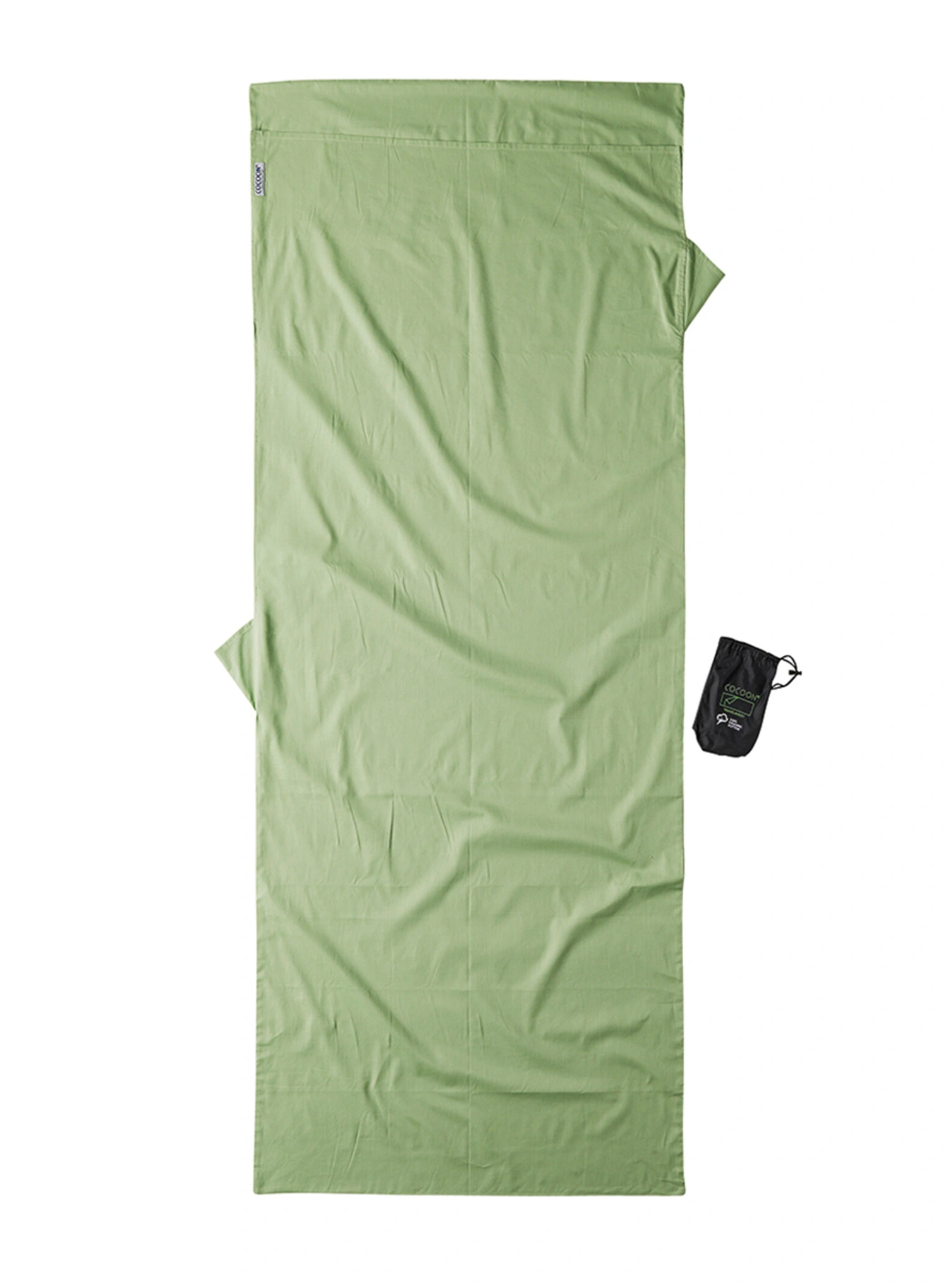 Вкладка для спальника Cocoon TravelSheet - Organic Cotton - forest shade