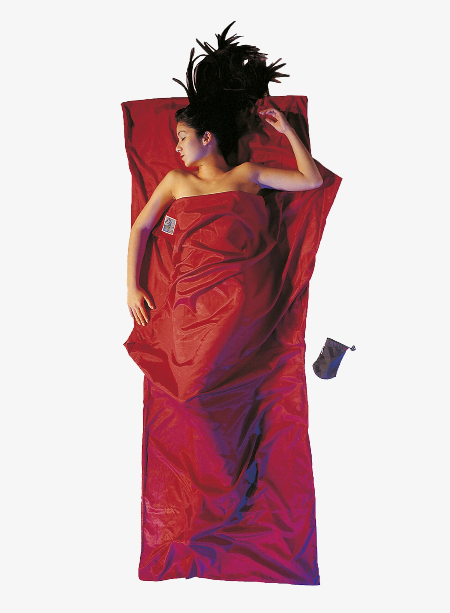 Вкладка для спальника Cocoon TravelSheet - Silk/Cotton - monks red