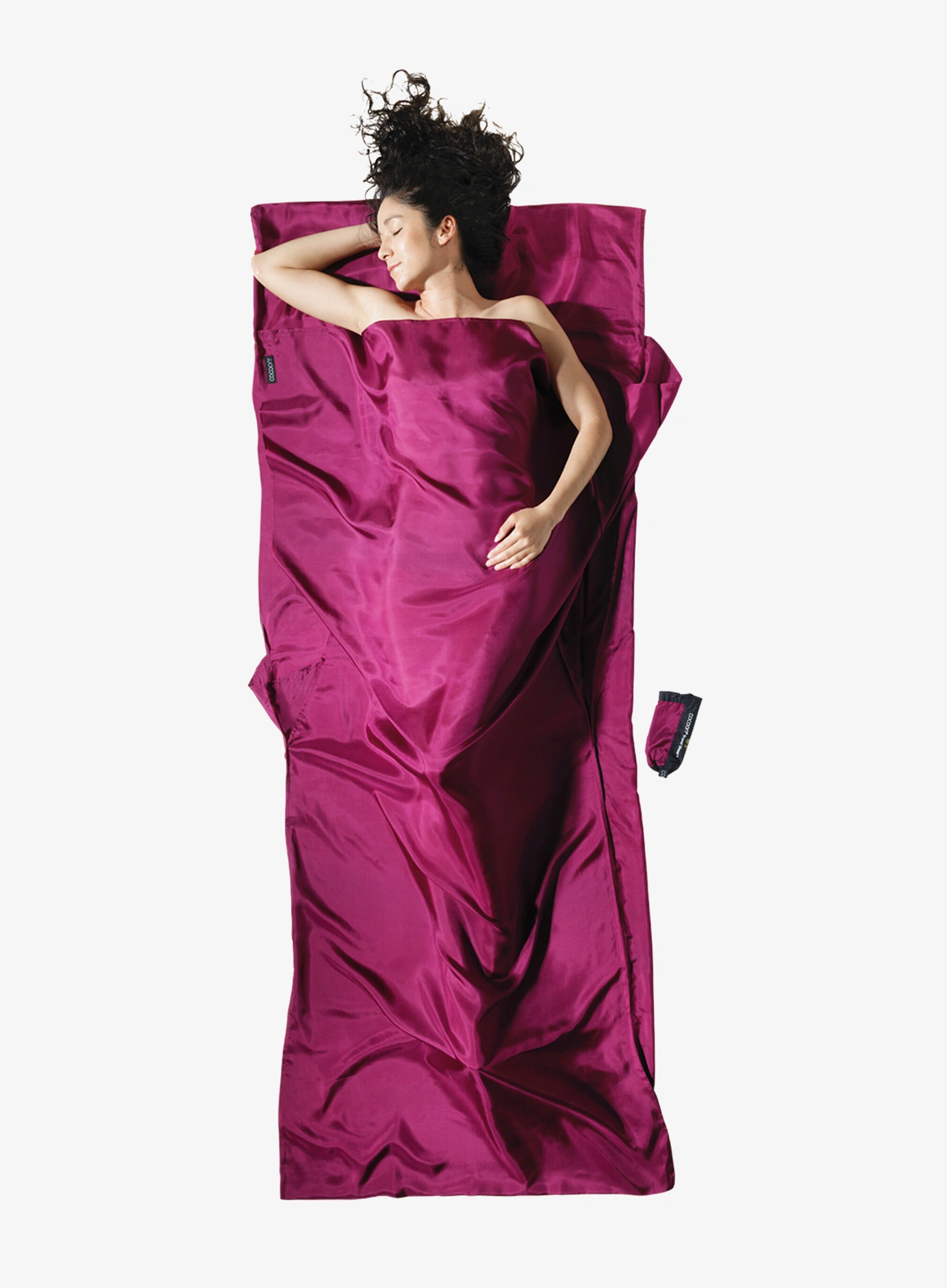 Вкладка для спальника Cocoon TravelSheet - Silk - mulberry red