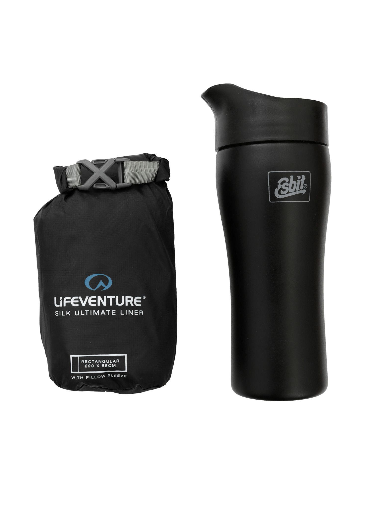 Вкладка для спальника Lifeventure Silk Ultimate Liner Rectangular - black