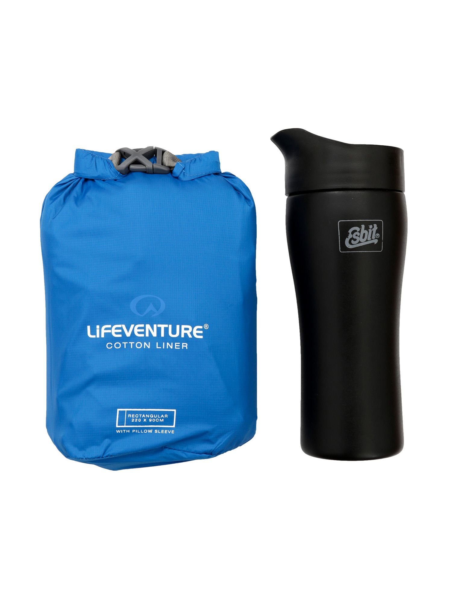 Вкладка для спальника Lifeventure Cotton Sleeping Bag Liner Rectangular - blue