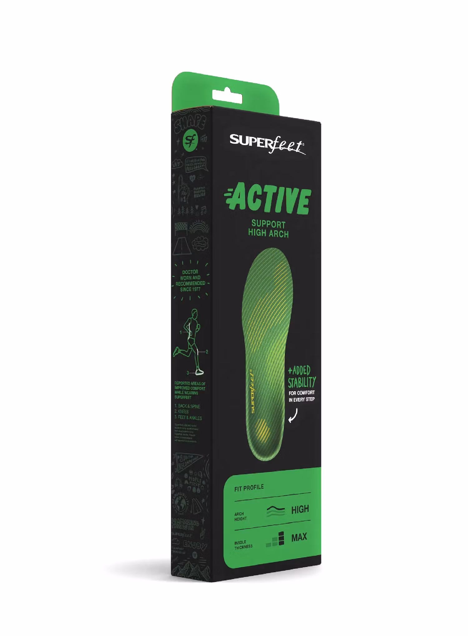 Устілки для черевиків Superfeet Active Support High Arch V2 - light green