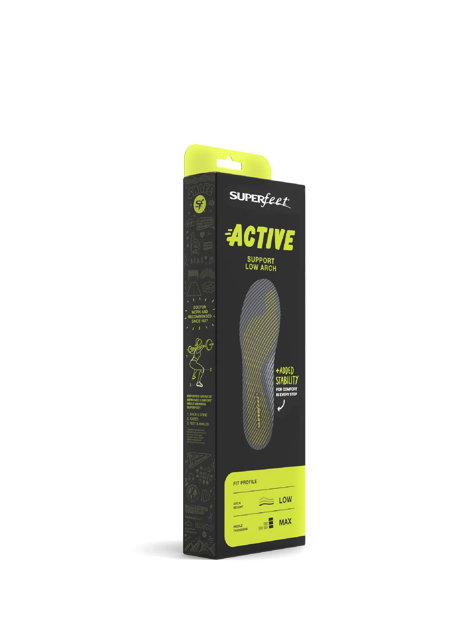 Устілки для черевиків Superfeet Active Support Low Arch V2 - carbon