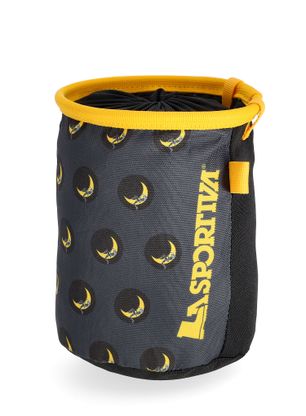 Мішечок для магнезії La Sportiva Climbing On The Moon Chalk Bag - carbon/giallo