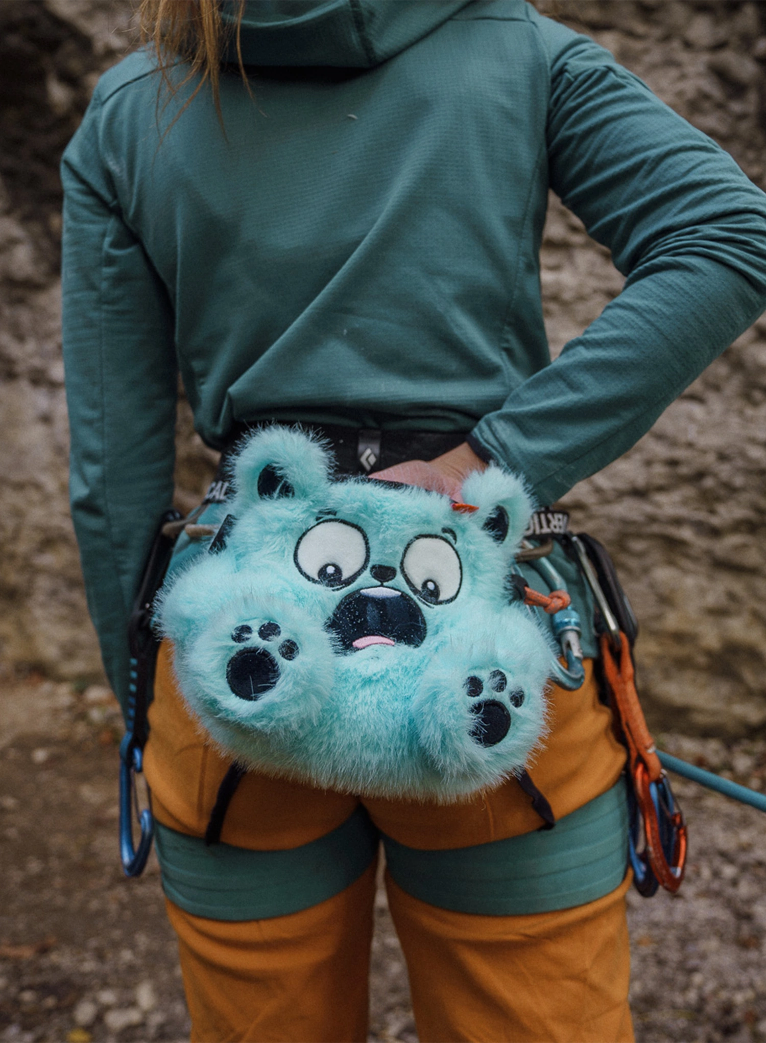 Мішечок для магнезії Y&Y Vertical Chalk Bag - bear