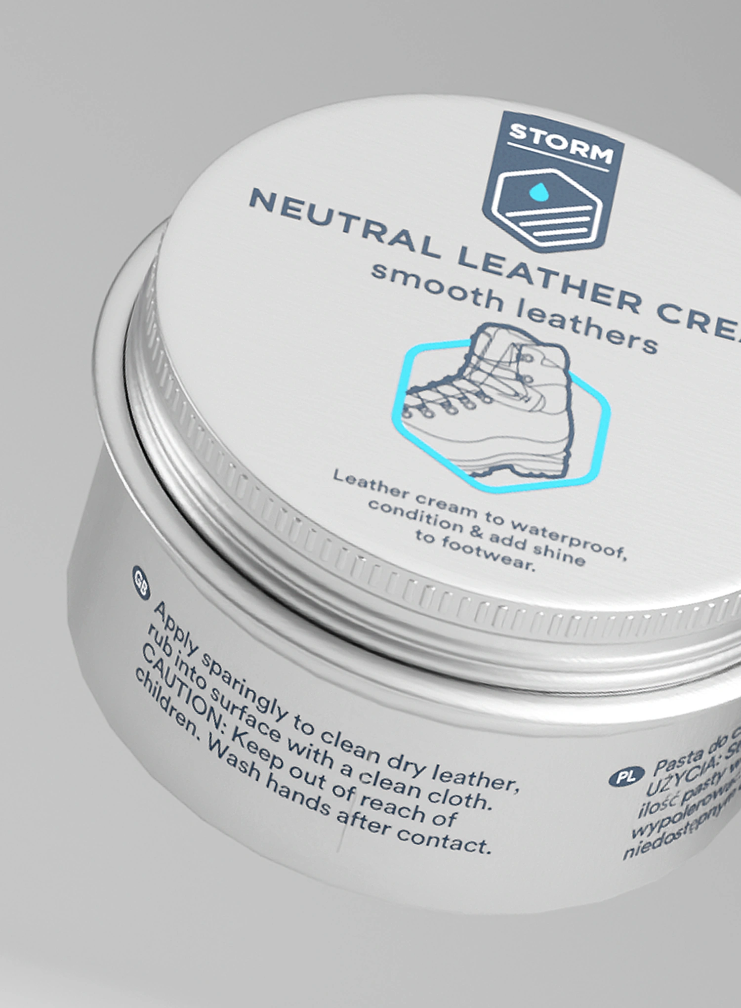 Віск для взуття Storm Leather Cream Neutral 100 ml