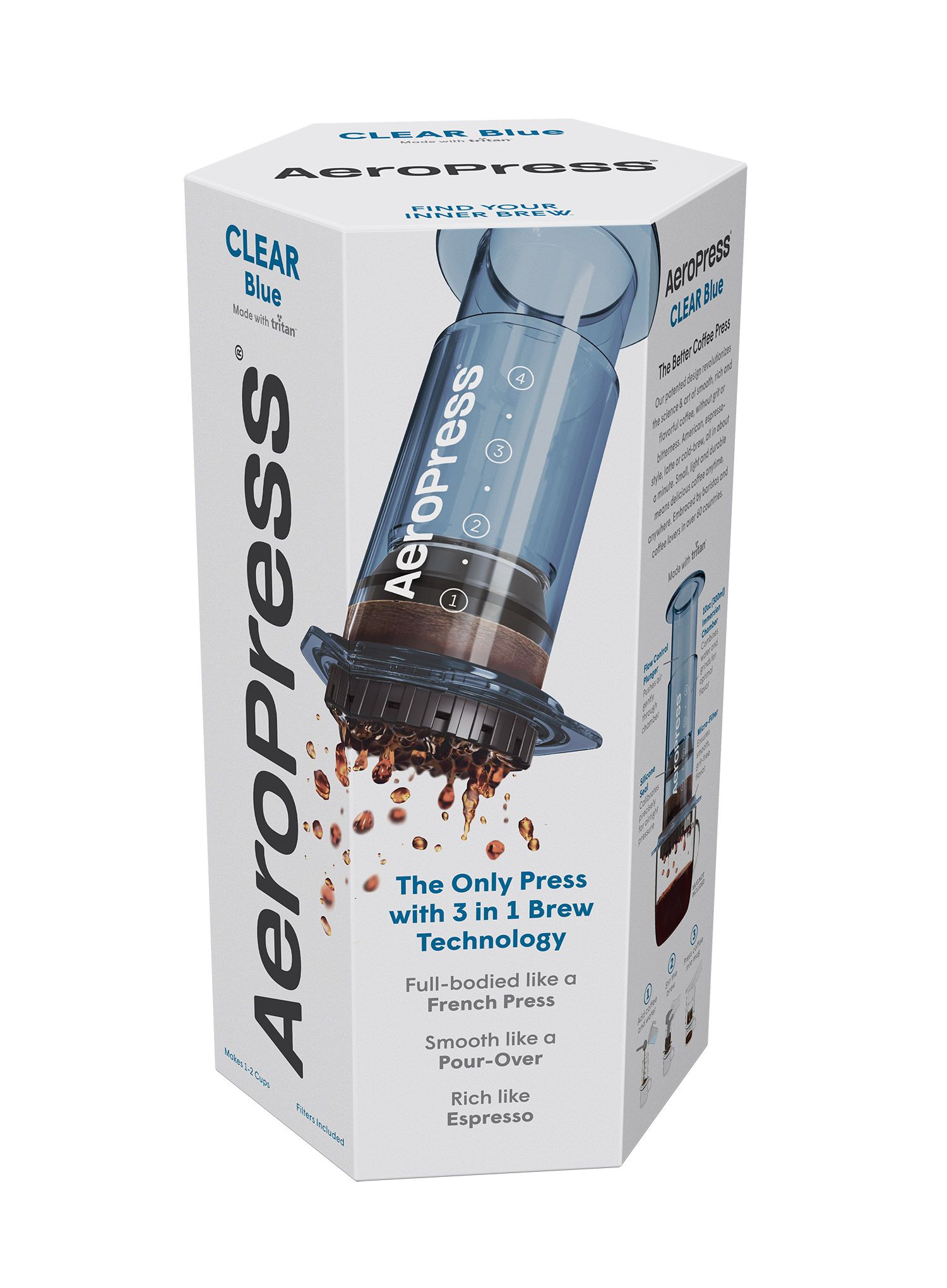 Заварник для кави AeroPress Clear - blue