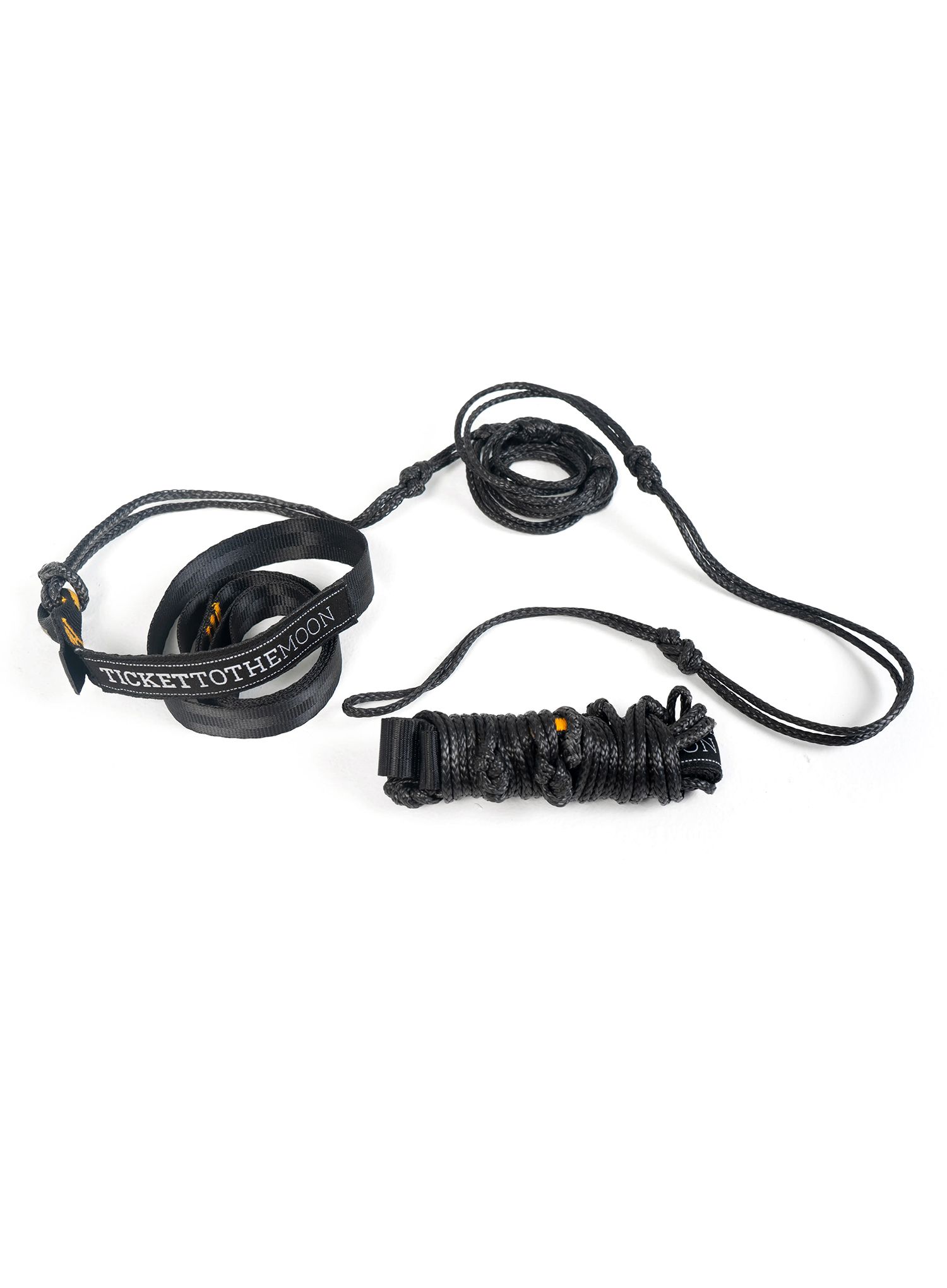 Набір для підвішування гамака Ticket to The Moon Lightest Straps - black