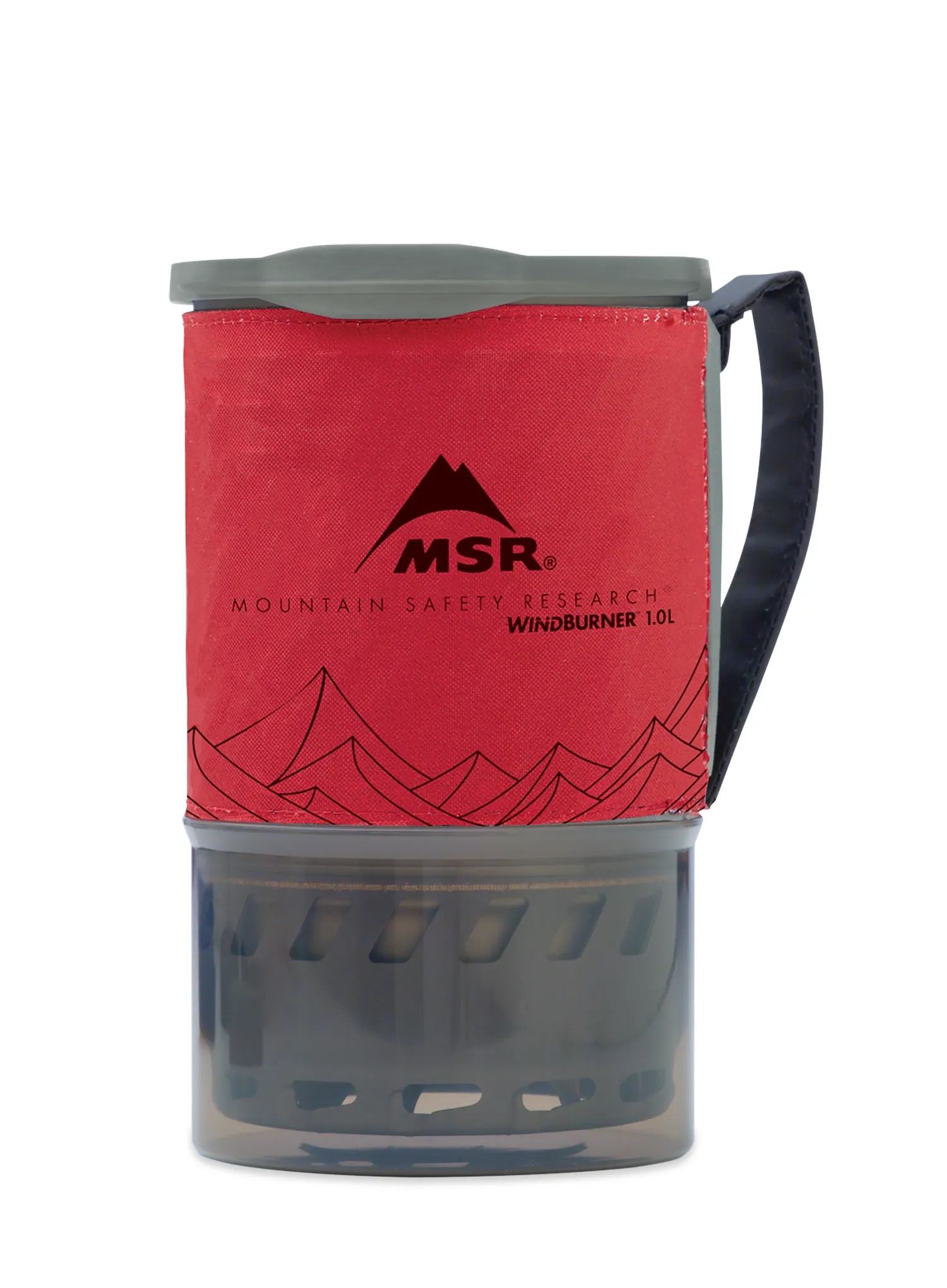 Набір для приготування їжі MSR WindBurner 1.0L Personal Stove System - red