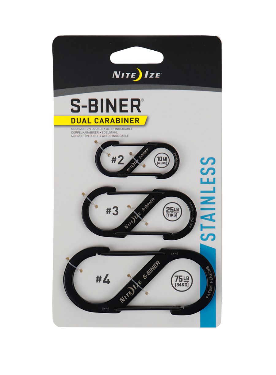 Карабінчик Nite Ize S-Biner 3-Pack - black