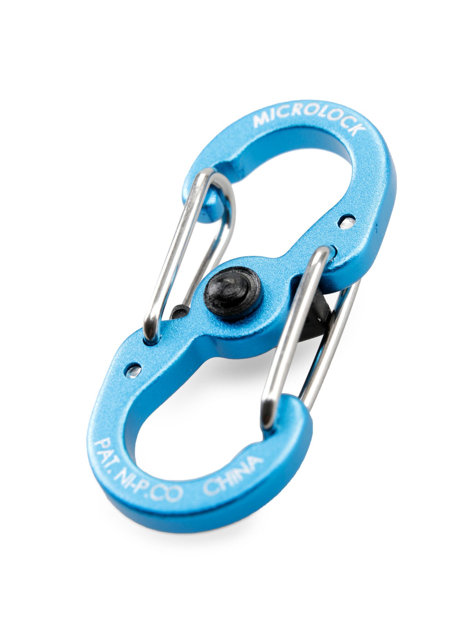 Карабінчик Nite Ize S-Biner MicroLock Aluminum 2Pack - blue