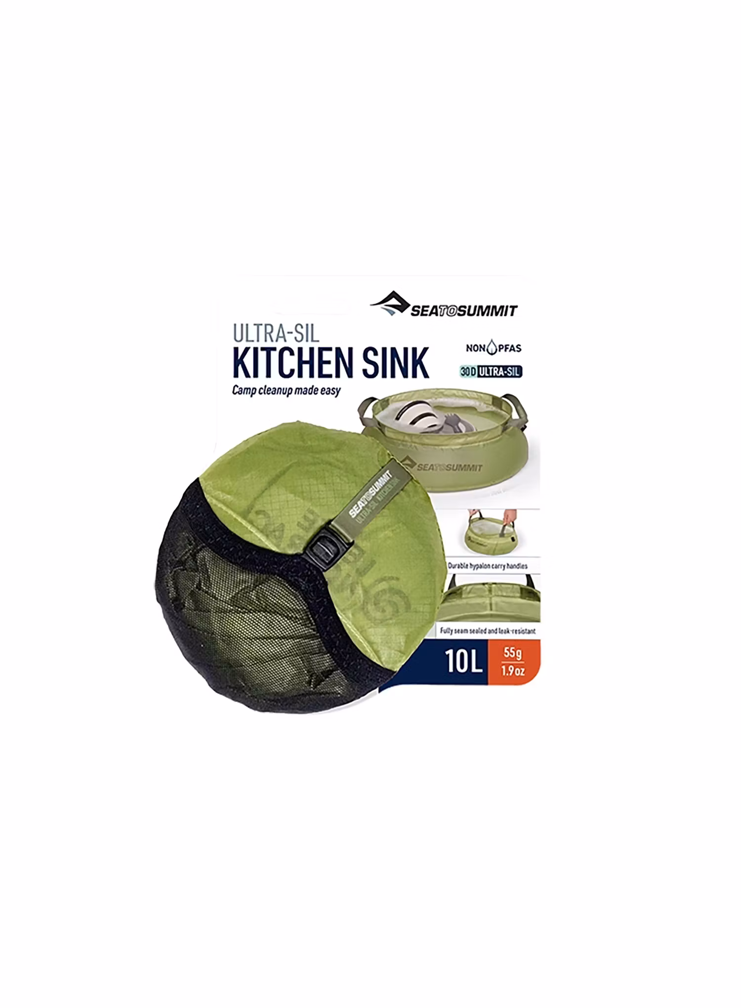 Мийка Sea To Summit Ultra-Sil Kitchen Sink 10 L - tarragon