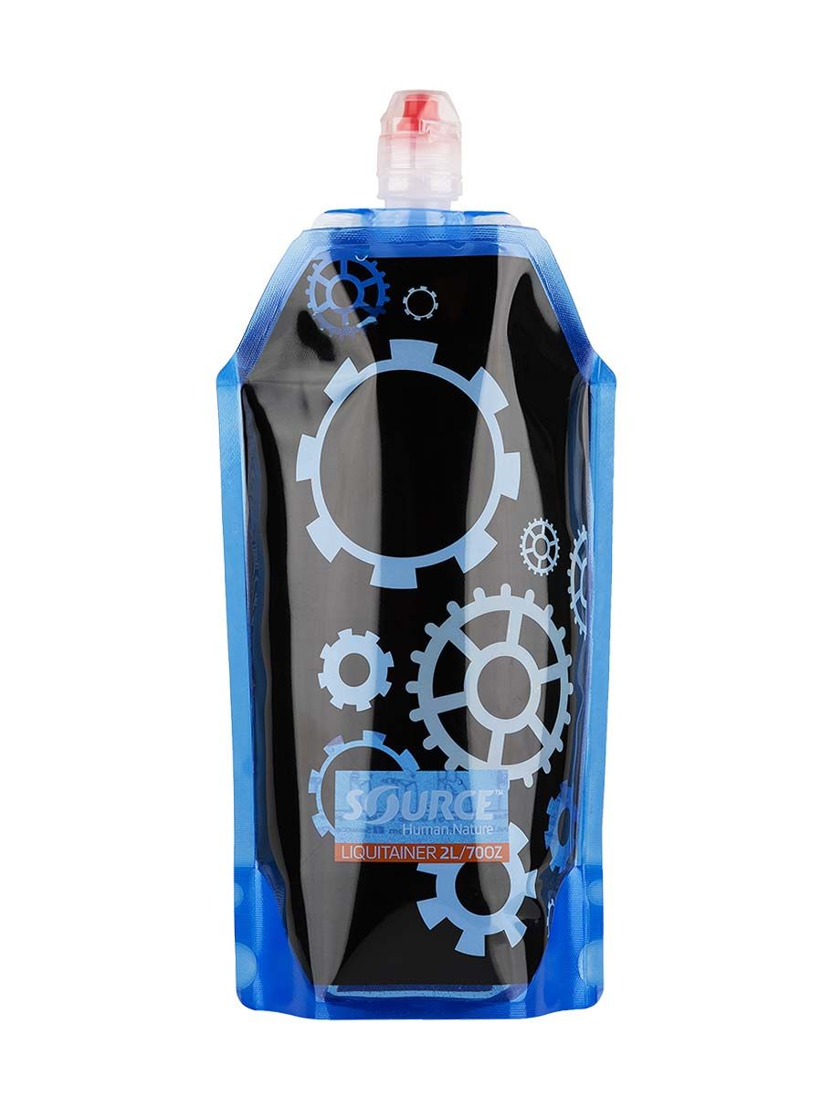 Пляшка туристична Source Liquitainer 2L - black/blue